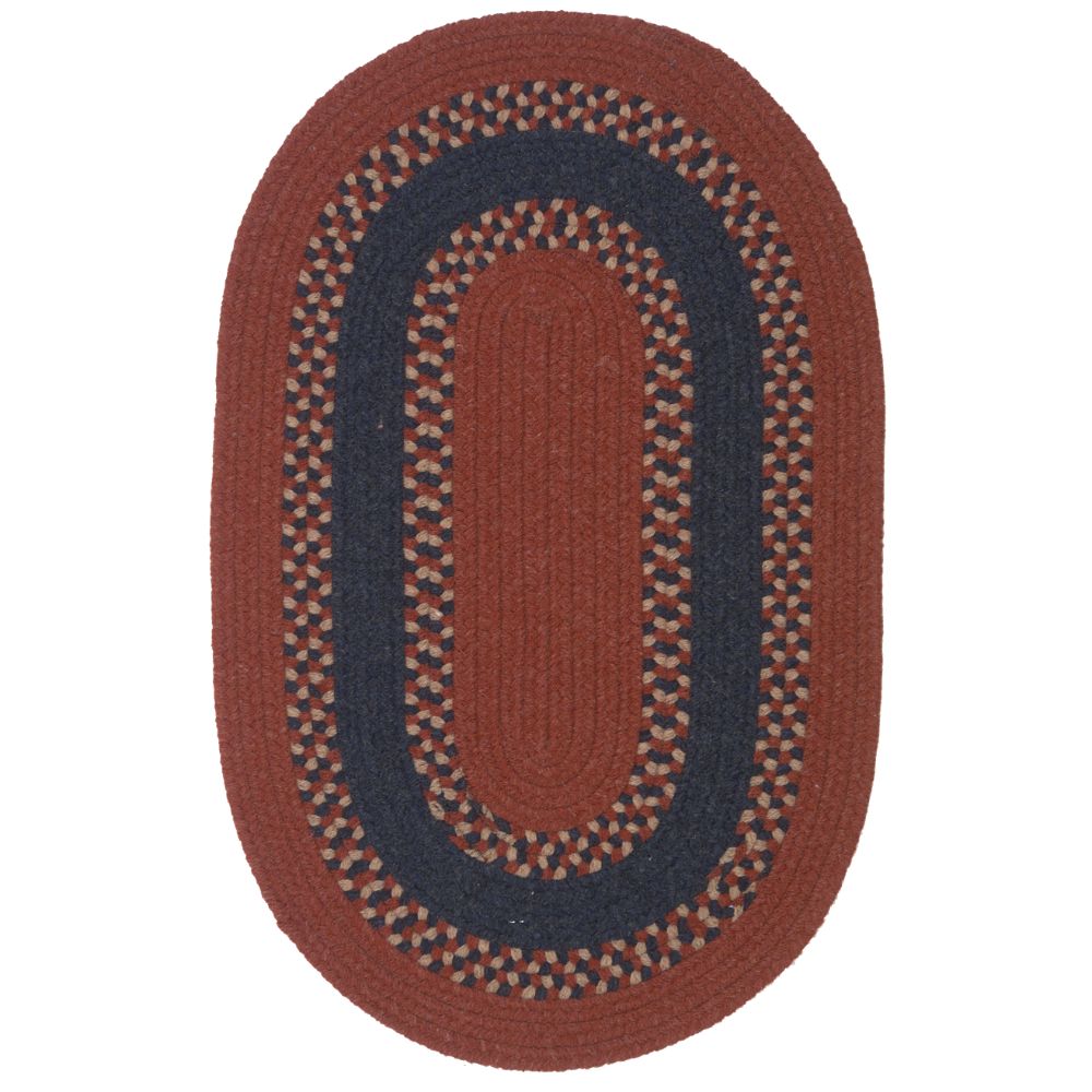 Colonial Mills CI77 Corsair Banded Oval  - Red 20"x30"